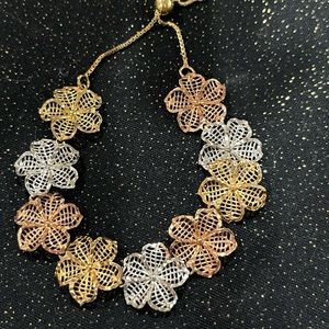 AK TURKEY 925 tri tone bracelet